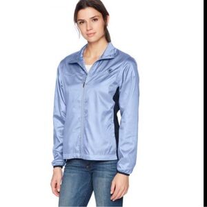 Like New: Ariat Womens Ideal Windbreaker Zip Front Jacket Blue Large